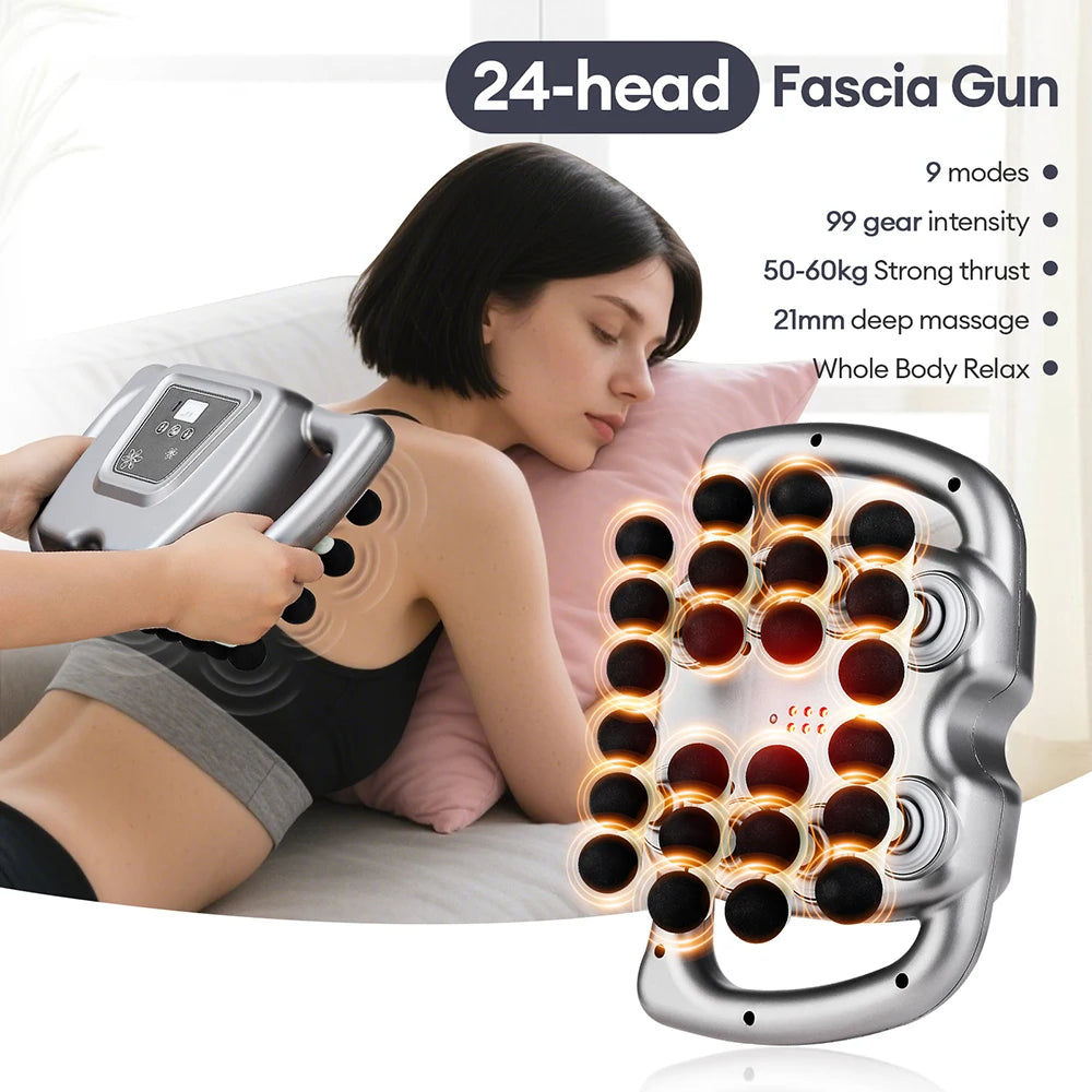 KentDO™ 42-Head Fascia Massage Gun – Deep Muscle Relief