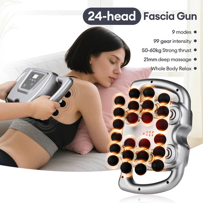KentDO™ 42-Head Fascia Massage Gun – Deep Muscle Relief