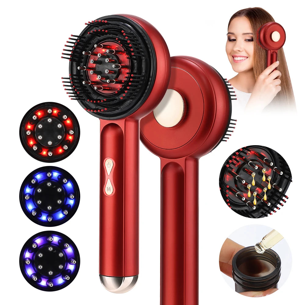 KentDO™ Electric Scalp Massager – Light Therapy for Hair Growth