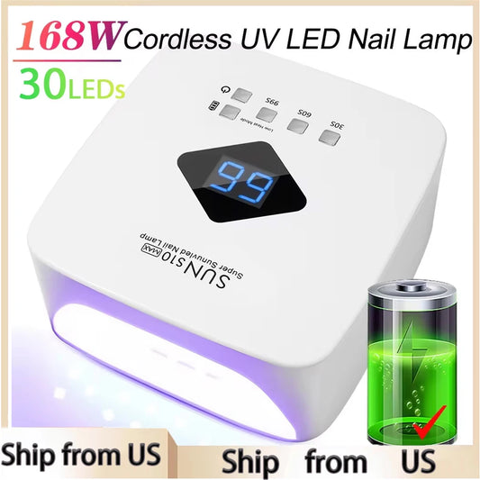 Rechargeable UV LED Nail Lamp for Fast Gel Curing Pro