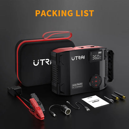 Car Jump Starter Power Bank with Air Compressor 2000A
