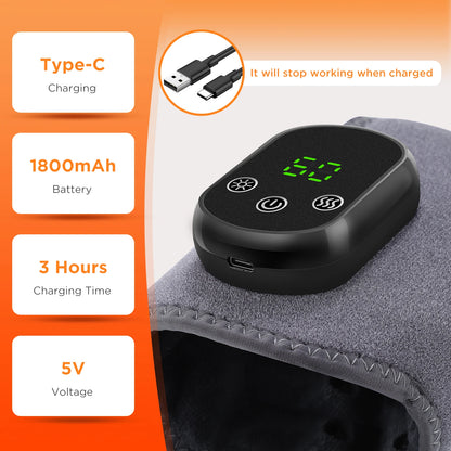 Electric Ankle Massager with Heat for Fast Muscle Relief