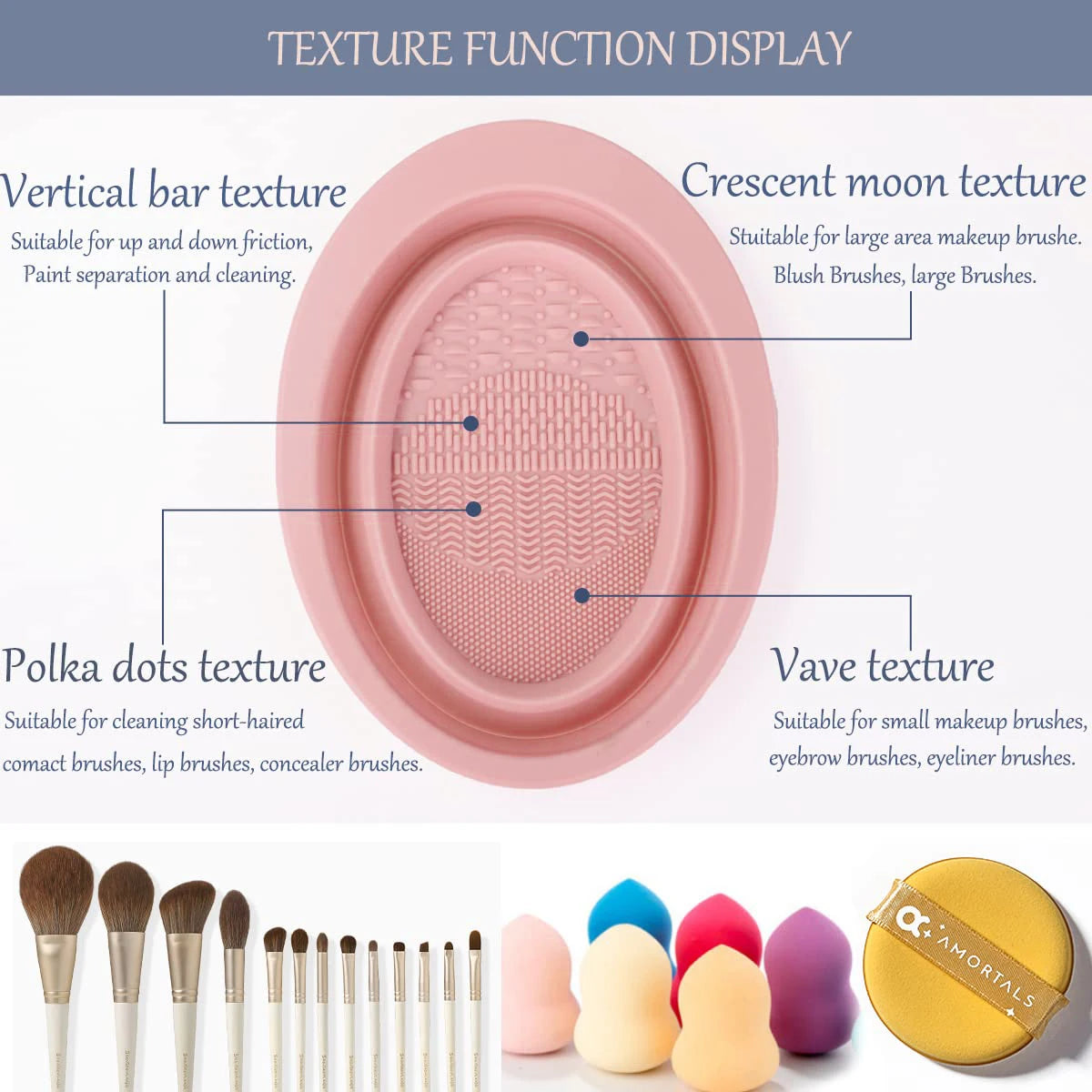 KentDO™ Foldable Silicone Brush Cleaner – Easy Deep Clean