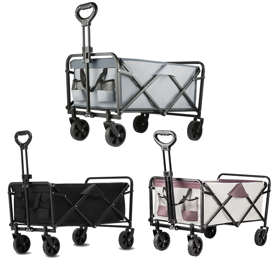 Heavy Duty Folding Wagon with Large Capacity Storage Cart