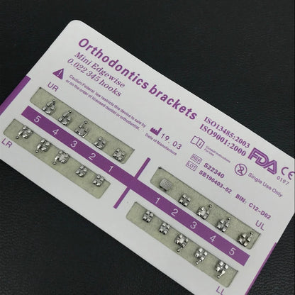 Dental Metal Brackets for Precise Orthodontic Alignment