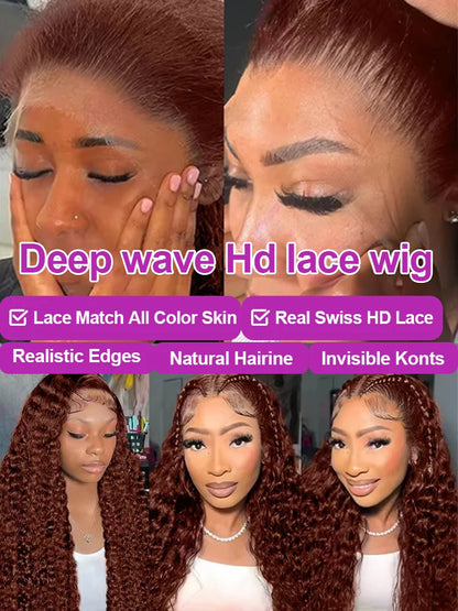 KentDO™ Deep Curly Human Hair Wig – Natural Volume & Shine