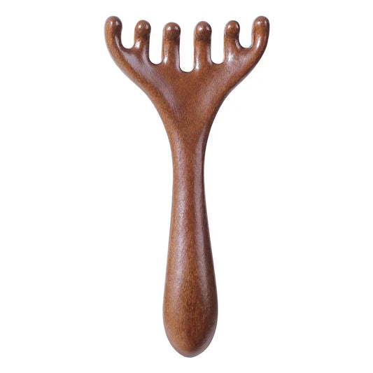 KentDO™ Sandalwood Massage Comb – Stress Relief & Skin Glow