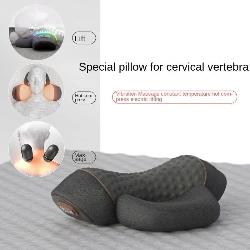 Electric Neck Massager Pillow with Heat & Vibration Relief