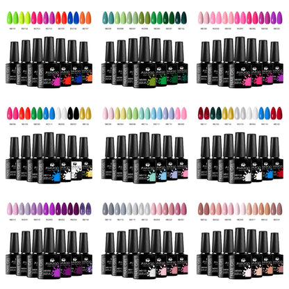 KentDO™ 7-Color Gel Nail Polish Set – Long-Lasting UV