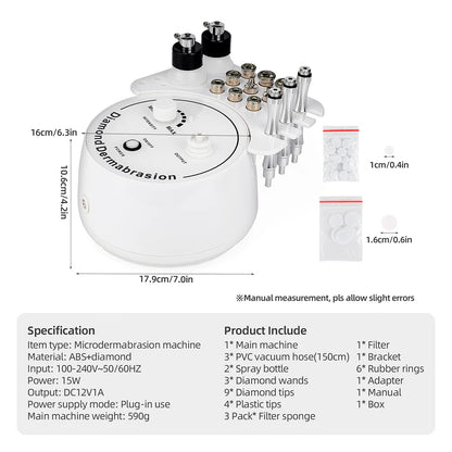 KentDO™ Diamond Microdermabrasion Machine – Pro Facial Rejuvenation