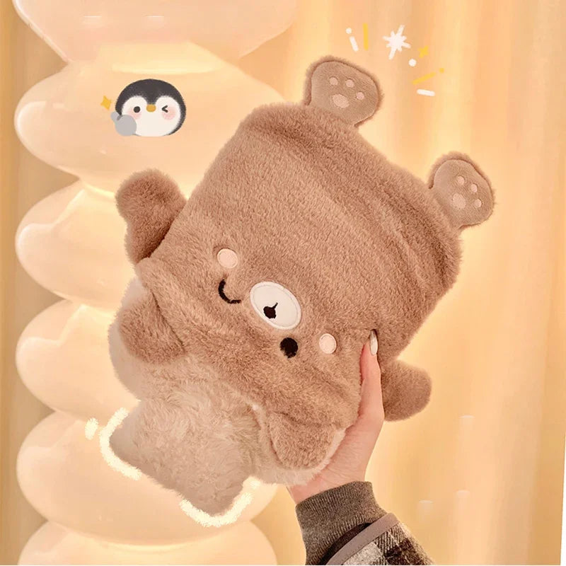 KentDO™ Hot Water Bottle – Plush Cozy Relief for Pain & Warmth