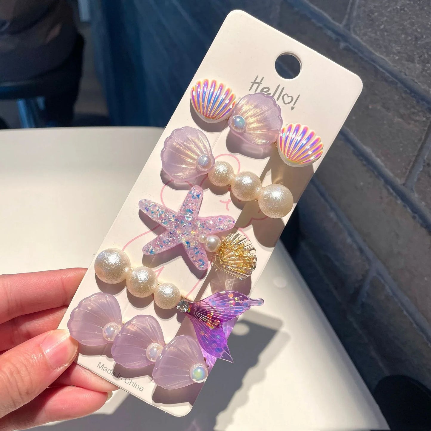 Shell Starfish Hair Clips for Cute Mermaid-Inspired Styles