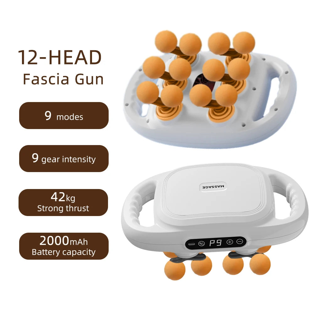 KentDO™ 42-Head Fascia Massage Gun – Deep Muscle Relief