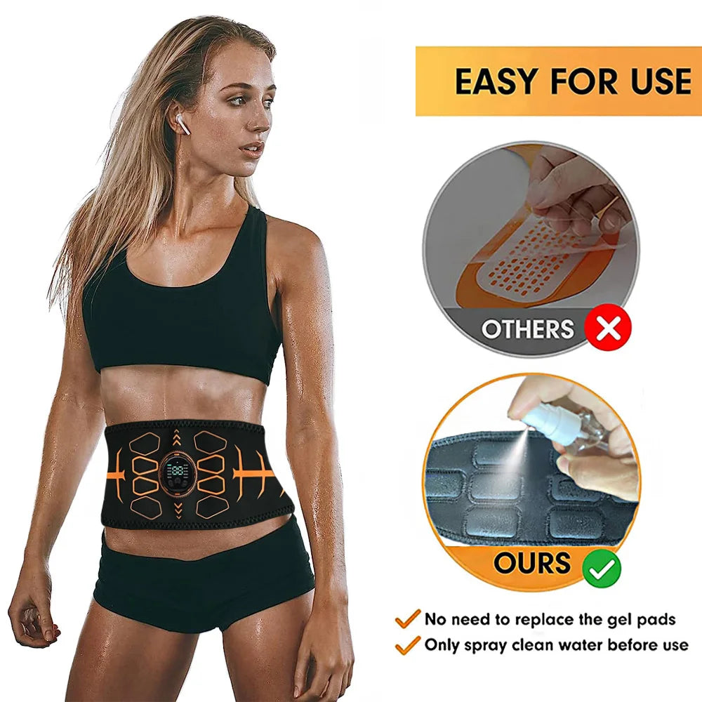 Brangdy EMS Abdominal Toning Belt – Smart Muscle Stimulator