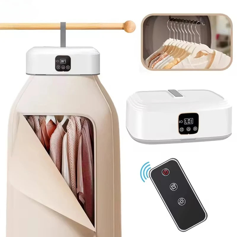 Folding Clothes Dryer with Remote – Fast, Space-Saving Drying