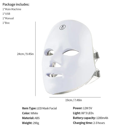 KentDO™ 7-Color LED Face & Neck Mask