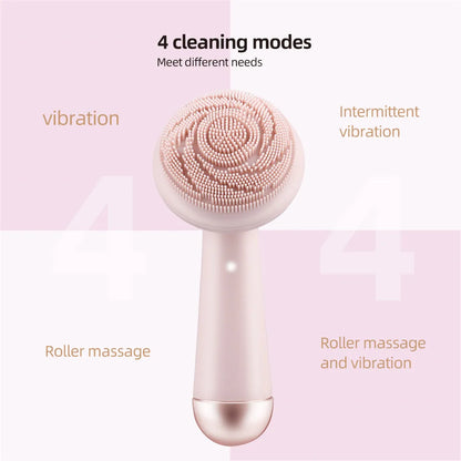 KentDO™ Electric Silicone Facial Brush – Deep Pore Cleansing & Massage