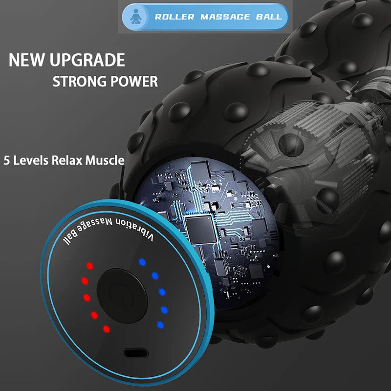 Vibrating Massage Ball – 5 Gear Rechargeable Recovery Tool