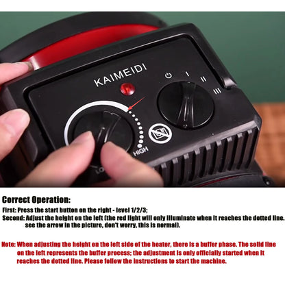 Portable Electric Heater – Fast Ceramic Heating & Safety Guard