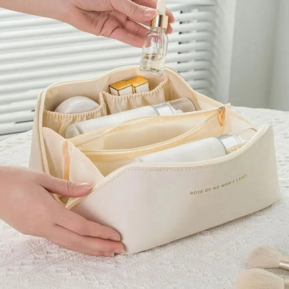 KentDO™ Luxury Travel Makeup Organizer – Stylish & Spacious