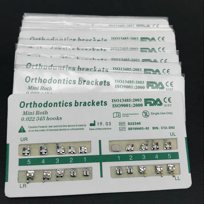 Dental Metal Brackets for Precise Orthodontic Alignment