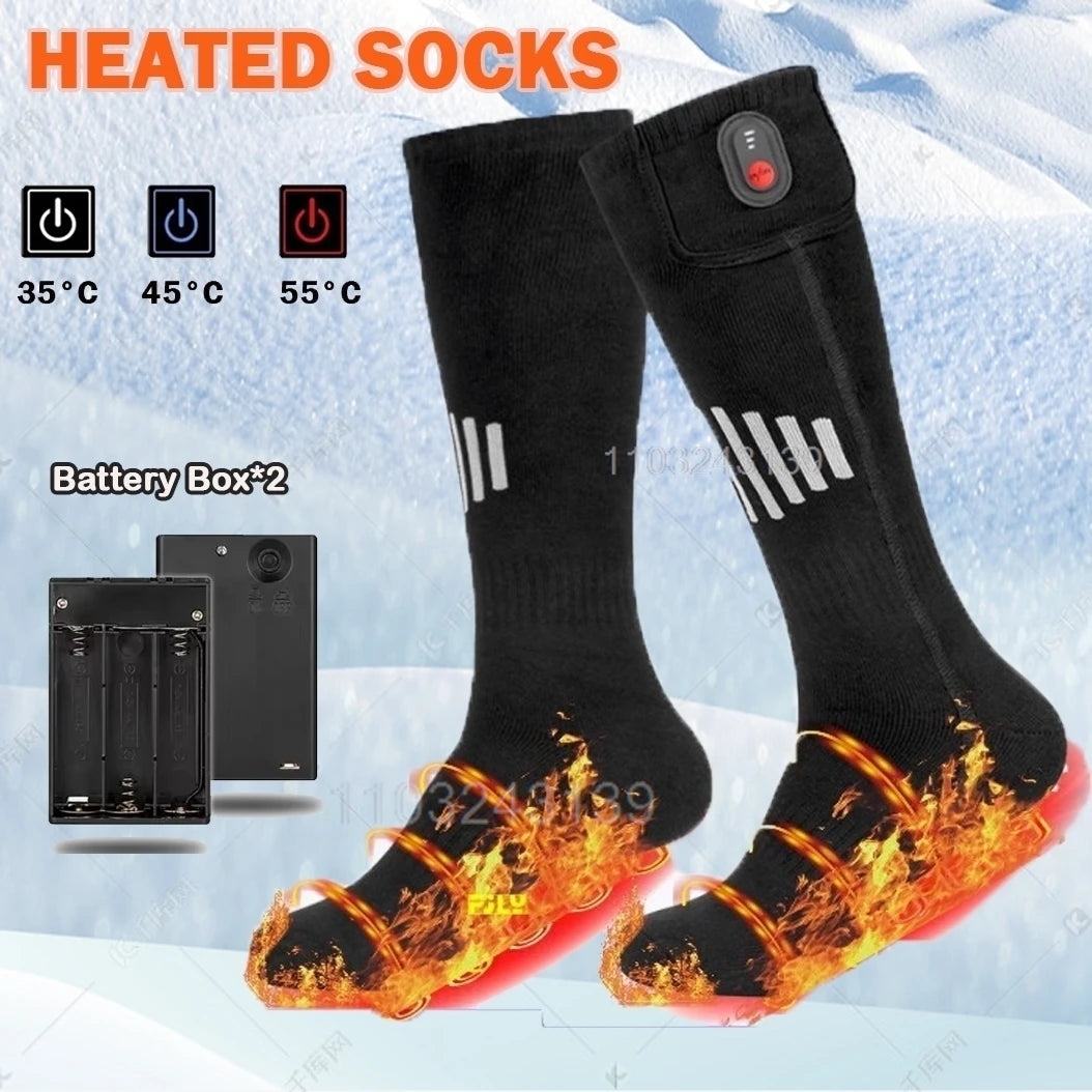 warm heated socks winter hiking - KentDO