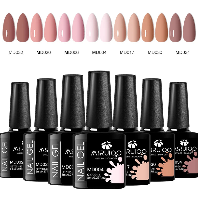 KentDO™ 7-Color Gel Nail Polish Set – Long-Lasting UV