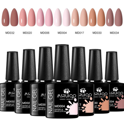 KentDO™ 7-Color Gel Nail Polish Set – Long-Lasting UV