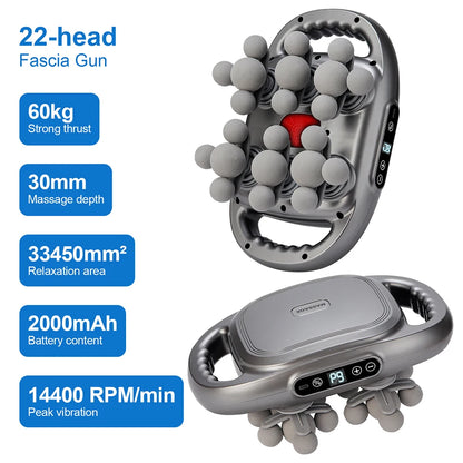 KentDO™ 42-Head Fascia Massage Gun – Deep Muscle Relief