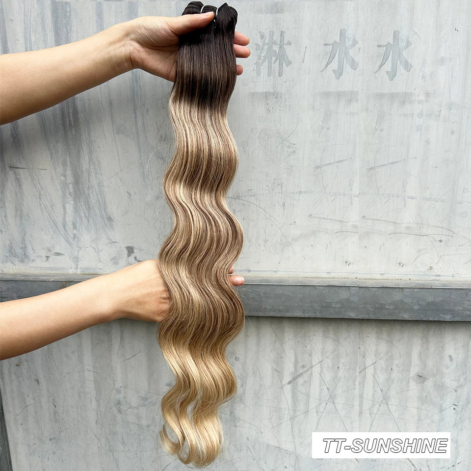 KentDO™ 30" Ombre Brown Body Wave Hair Extensions – Voluminous Look