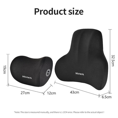 KentDO™ Memory Foam Car Pillow – Neck & Lumbar Support
