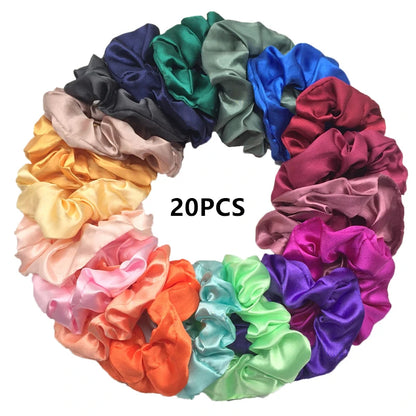 KentDO™ Satin Scrunchies 6PCS – No-Crease Hair Ties
