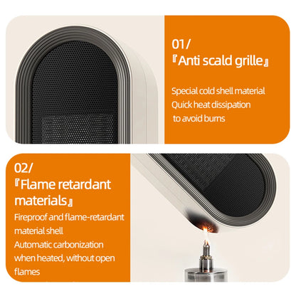 Portable Electric Fan Heater 1200W – Fast & Safe Heating