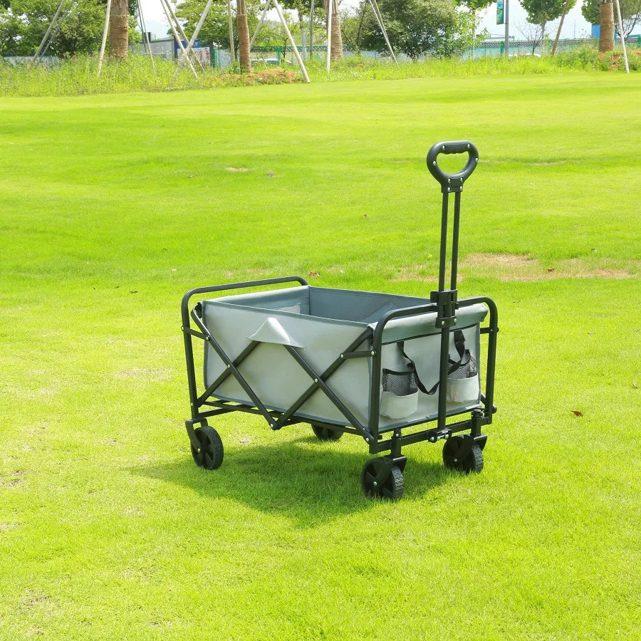 Heavy Duty Folding Wagon with Large Capacity Storage Cart