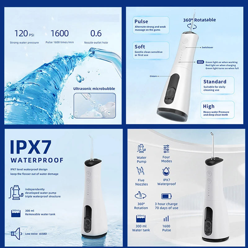 Portable Water Flosser – Deep Clean & Healthy Smile