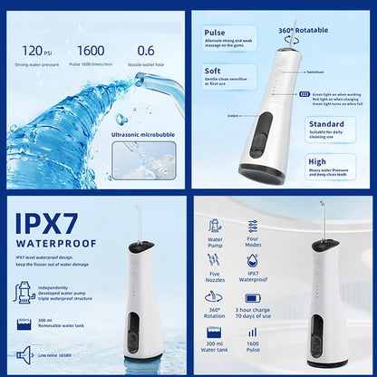 Portable Water Flosser – Deep Clean & Healthy Smile