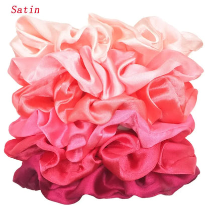 KentDO™ Satin Scrunchies 6PCS – No-Crease Hair Ties