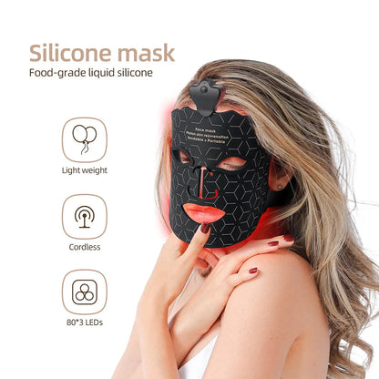 KentDO™ 7-Color LED Silicone Face Mask for Skin Repair & Brightening