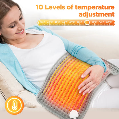Electric Heating Pad with 10 Heat Levels for Fast Relief
