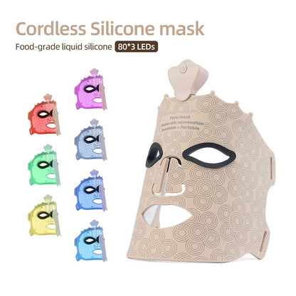 KentDO™ 7-Color LED Silicone Face Mask for Skin Repair & Brightening