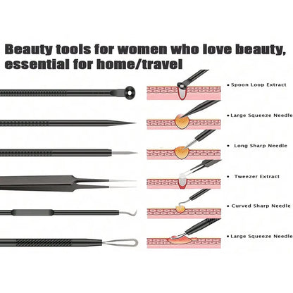 KentDO™ Pimple Popper Tool Kit – Clear Skin Blackhead Remover