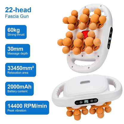 KentDO™ 42-Head Fascia Massage Gun – Deep Muscle Relief