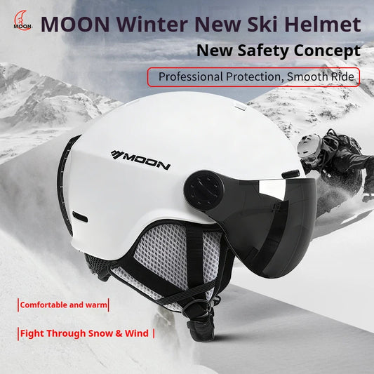 Ski Helmet with Goggles – Lightweight Warm In-Mold Protection
