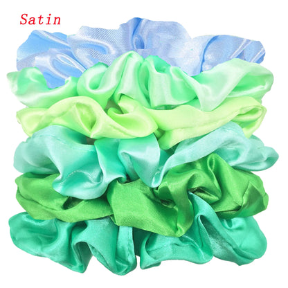 KentDO™ Satin Scrunchies 6PCS – No-Crease Hair Ties