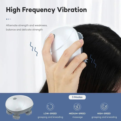 KentDO™ Electric Scalp Massager – Red Light Therapy & Stress Relief