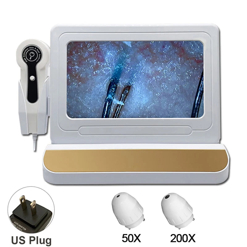 LCD Scalp Analyzer 50X/200X for Professional Hair Testing
