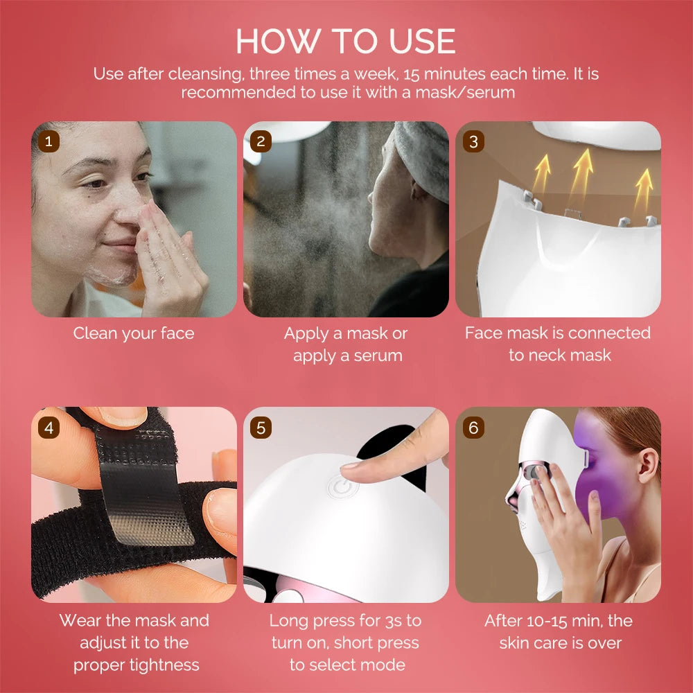 KentDO™ LED Facial Mask for Anti-Aging & Skin Rejuvenation