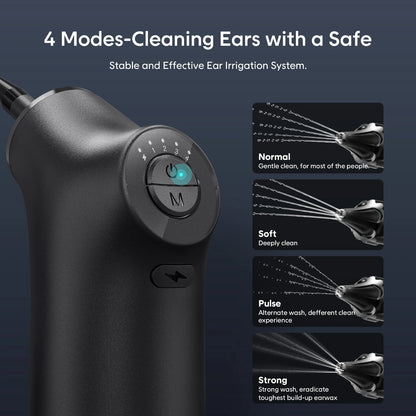 KentDO™ Electric Ear Cleaner with 4-Mode Gentle Irrigation