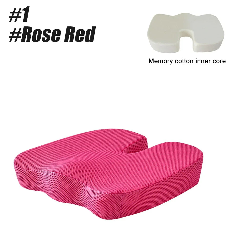 KentDO™ Memory Foam Seat Cushion – Coccyx & Back Relief