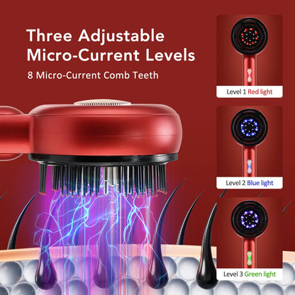 KentDO™ Electric Scalp Massager – Light Therapy for Hair Growth